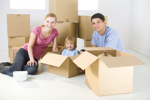 Range of furniture items ready for pick-up in storage