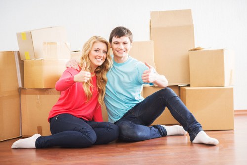 Eco-friendly packing materials used by Chiswick house movers