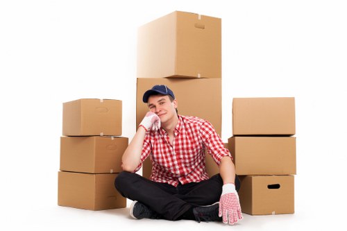 Commercial items prepared for storage collection